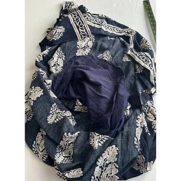 Kori America Womens Navy Blue Floral Off The Shoulder Maxi Dress Size S - Picture 11 of 12